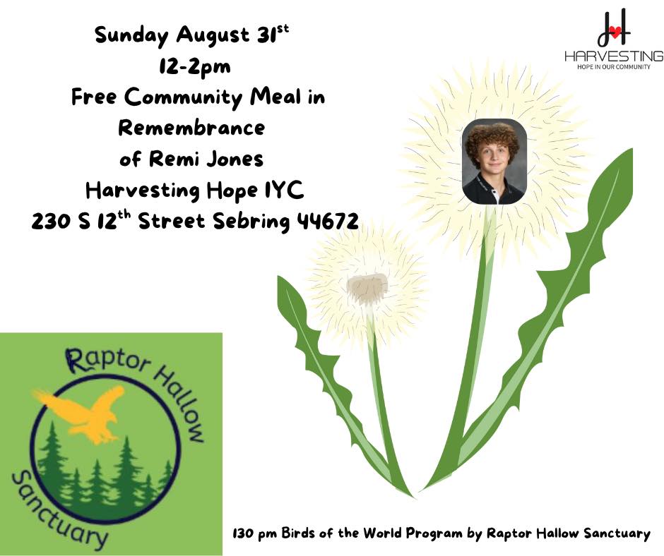 Free Community Meal In Remembrance of Remi Jones